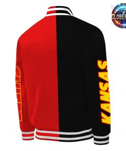 Kansas City Chiefs Black Red Varsity Jacket