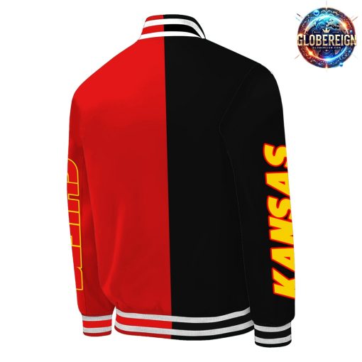 Kansas City Chiefs Black Red Varsity Jacket