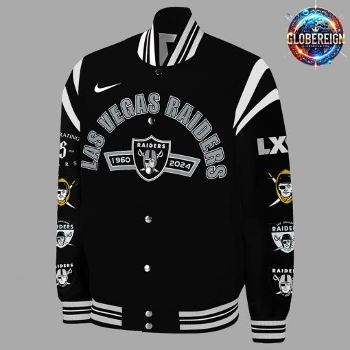 Las Vegas Raiders 65th Anniversary Baseball Jacket