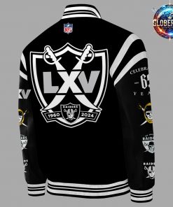 Las Vegas Raiders 65th Anniversary Baseball Jacket