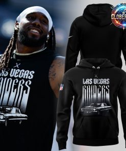 Las Vegas Raiders Vintage Car Graphic Hoodie