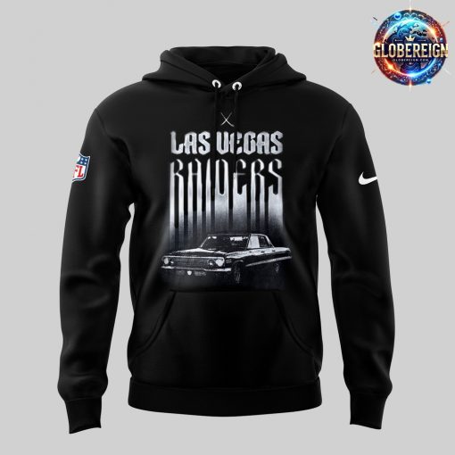 Las Vegas Raiders Vintage Car Graphic Hoodie