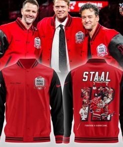 Limited Carolina Hurricanes Eric Staal Hall of Fame Baseball Jacket