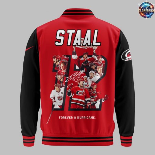 Limited Carolina Hurricanes Eric Staal Hall of Fame Baseball Jacket