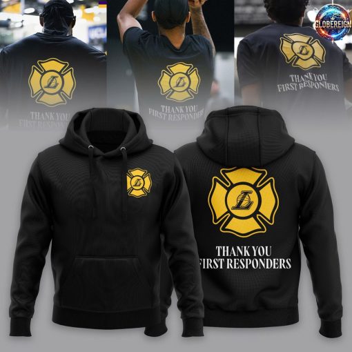 Limited Edition Los Angeles Lakers Thank You First Responders Hoodie