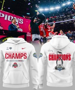 Limited Edition Ohio State Buckeyes Champions Cotton Bowl White Hoodie