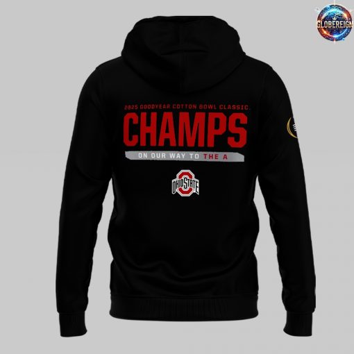 Limited Edition Playoff 2025 Cotton Bowl Champions Ohio State Buckeyes Hoodie