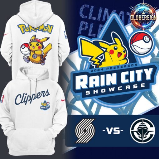 Los Angeles Clippers x Pokémon Rain City Showcase 2024 Hoodie