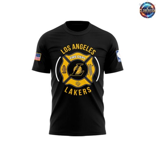 Los Angeles Lakers Firefighter Appreciation Night T-Shirt