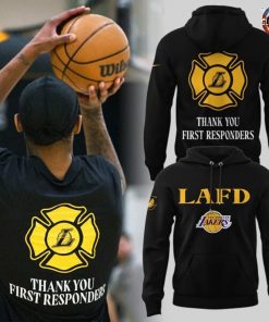 Los Angeles Lakers Thank You First Responders Hoodie