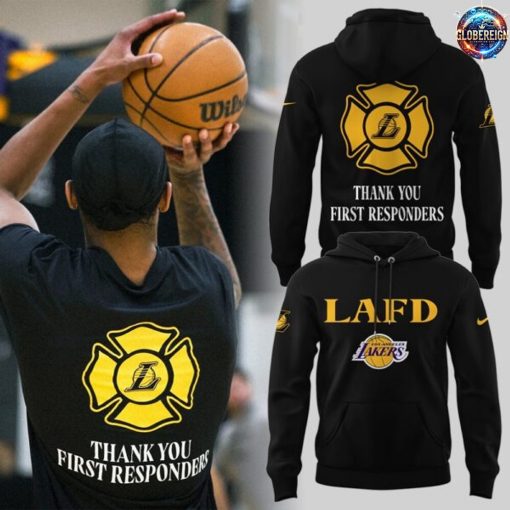 Los Angeles Lakers Thank You First Responders Hoodie