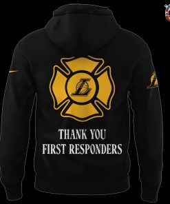 Los Angeles Lakers Thank You First Responders Hoodie