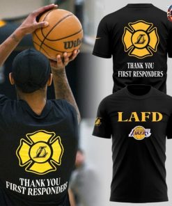 Los Angeles Lakers Thank You First Responders T-Shirt