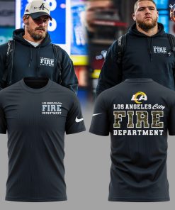 Los Angeles Rams Coach Sean McVay LAFD Camo Fire T-Shirt