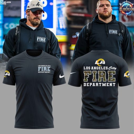 Los Angeles Rams Coach Sean McVay LAFD Camo Fire T-Shirt