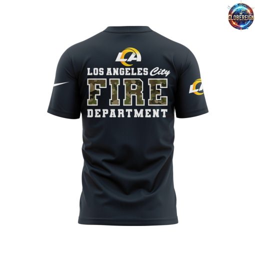 Los Angeles Rams Coach Sean McVay LAFD Camo Fire T-Shirt