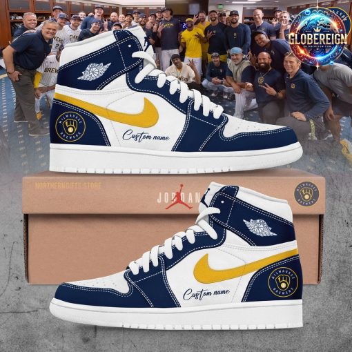 MLB Milwaukee Brewers Collab Nike Limited Edition Air Jordan 1