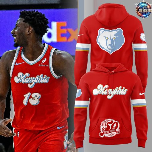 Memphis Grizzlies 50 Memphis Sounds Nike Red Hoodie