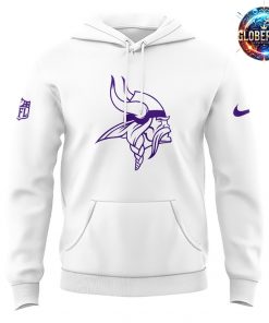 Minnesota Vikings Football NFL White Hoodie