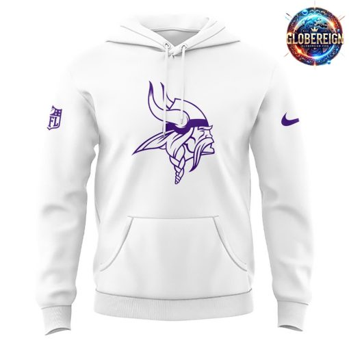 Minnesota Vikings Football NFL White Hoodie