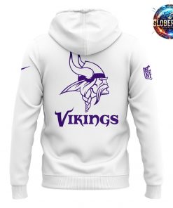 Minnesota Vikings Football NFL White Hoodie