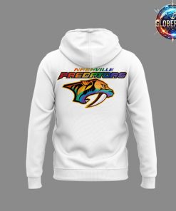 Nashville Predators Pride Parade 2024 White Hoodie