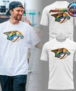 Nashville Predators Pride Parade 2024 White T-Shirt