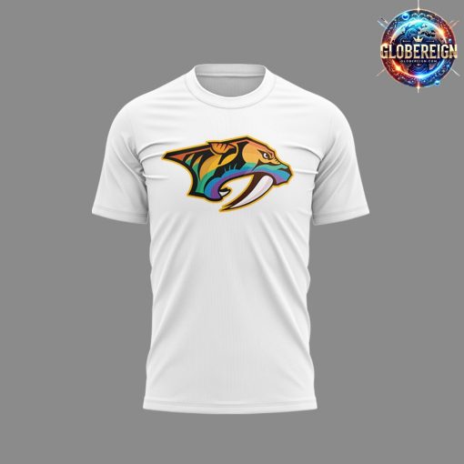 Nashville Predators Pride Parade 2024 White T-Shirt