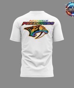 Nashville Predators Pride Parade 2024 White TShirt