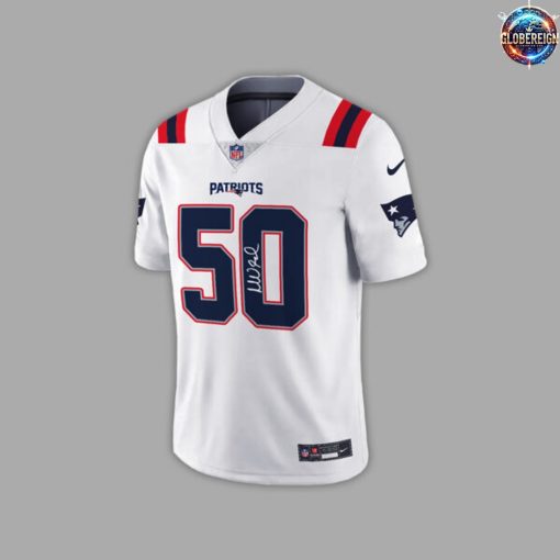 New England Patriots Coach Mike Vrabel White Football Jersey