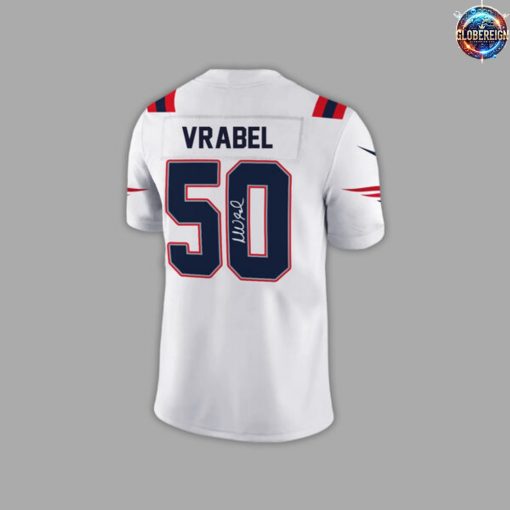 New England Patriots Coach Mike Vrabel White Football Jersey