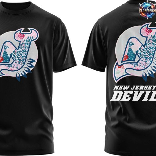 New Jersey Devils Asian and Pacific Islander Black T-Shirt