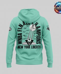 New York Liberty WNBA Finals Champions 2024 Mint Green Hoodie