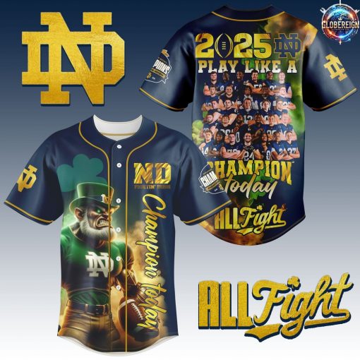 Notre Dame Fighting Irish 2025 Play Like A Champion Baseball Jersey