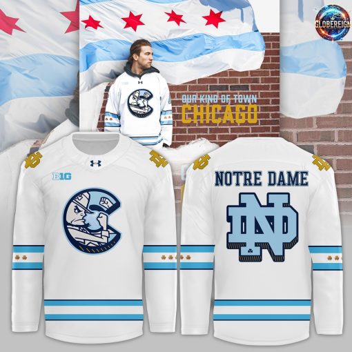 Notre Dame Hockey x Chicago Cubs Special Edition Hockey Jersey