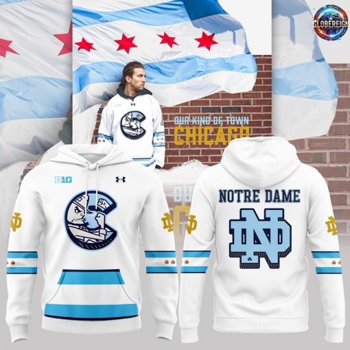 Notre Dame Hockey x Chicago Cubs Special Edition Hoodie