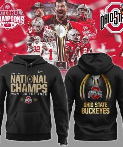 Ohio State Buckeyes 2024 National Champions Black Hoodie