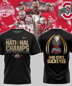 Ohio State Buckeyes 2024 National Champions Black T-Shirt