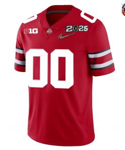 Ohio State Buckeyes 2025 Custom Limited Edition Red Football Jersey