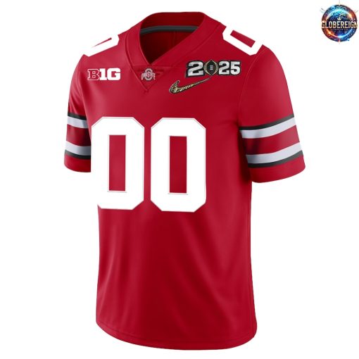 Ohio State Buckeyes 2025 Custom Limited Edition Red Football Jersey