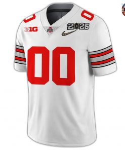 Ohio State Buckeyes 2025 Custom Limited Edition White Football Jersey