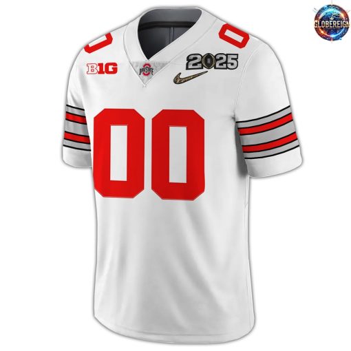 Ohio State Buckeyes 2025 Custom Limited Edition White Football Jersey