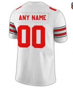 Ohio State Buckeyes 2025 Costom Limited Edition White Football Jersey