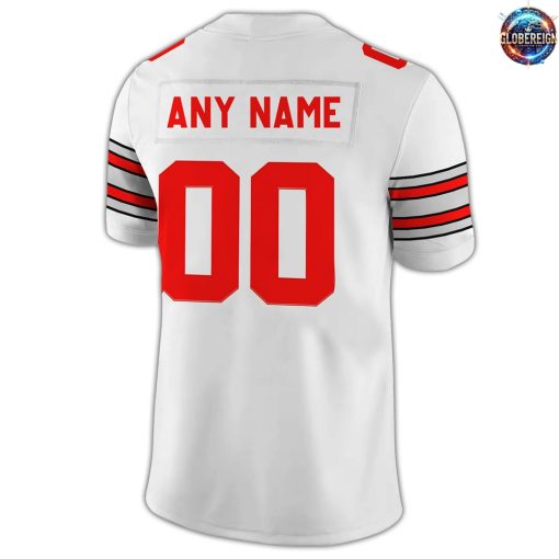 Ohio State Buckeyes 2025 Custom Limited Edition White Football Jersey