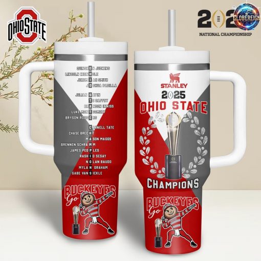 Ohio State Buckeyes Champions 2025 Limited Edition Stanley Tumbler Cup