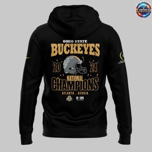 Ohio State Buckeyes College Football Playoff 2024 National Champions Black Hoodie