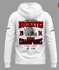 Ohio State Buckeyes College Football Playoff 2024 National Champions White Hoodie 3