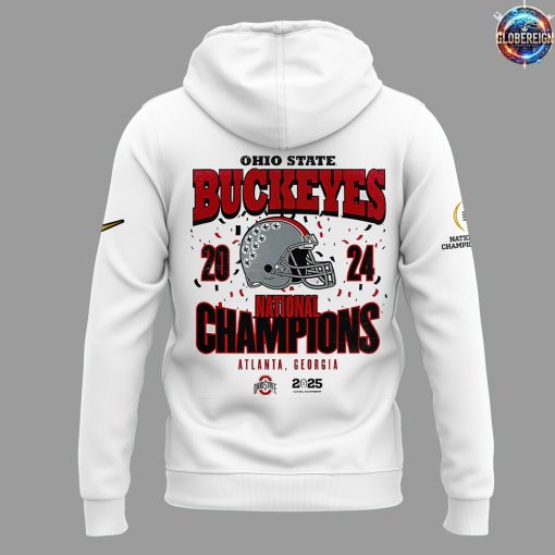 Ohio State Buckeyes College Football Playoff 2024 National Champions White Hoodie