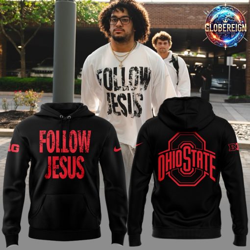 Ohio State Buckeyes Follow Jesus 2024 Black Hoodie