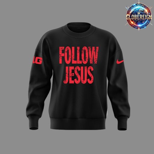 Ohio State Buckeyes Follow Jesus 2024 Black Sweatshirt